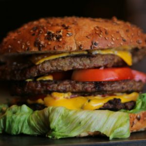 Black and Bleu Burger