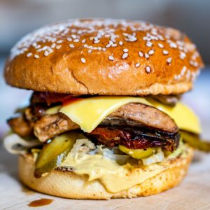 The Mushroom Swiss Burger